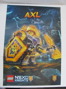 Lego Nexo Knights AXL poster banner paper sign  68cm x 48cm Double Sided NEW - Picture 1 of 3