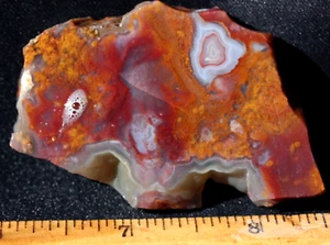A852 ~ 1.4oz Thick Slab of Cathedral Agate ~ Mexico - Picture 1 of 7