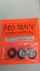 Pro-Track CNC Front Drag tires Bulldog in Silver - Picture 1 of 1