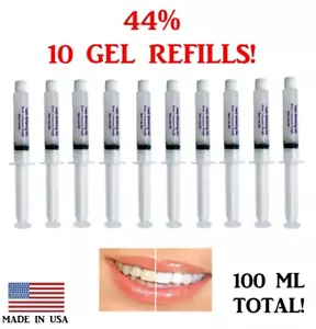 44% Teeth Whitening Gel Tooth Bleaching 10 Syringes 3D Dental Professional USA! - Picture 1 of 3