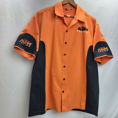 KTM Shirt Motocross Racing Race Team Hard Equipment Mechanics Sz L Tough Cotton - Image 1 of 3
