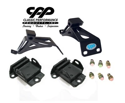 Резиновые кронштейны крепления двигателя для Chevy Truck and GMC Truck SBC V8 V-8 1967-72 годов выпуска - Изображение 1 из 4