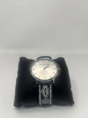 Reloj Rebecca Minkoff India Correa Negro Nuevo Con Etiquetas Necesita Batería Foto 1 de 3