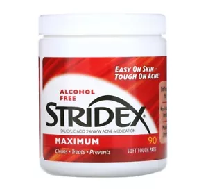Stridex, Maximum, Alcohol Free, 90 Soft Touch Pads - Picture 1 of 3