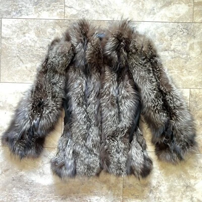 复古毛皮大衣 美国制造 芝加哥 Ruhig Furrier 大约 20 世纪 30 年代 - 1950 年代 银狐? — 第 1/4 张图片