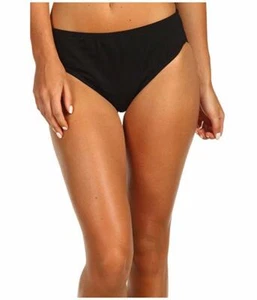Speedo Damen Bademode hohe Taille Kern Kompression Bikinihose schwarz Größe 6 - Bild 1 von 4