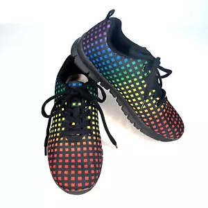 Zapatillas de neón multicolor sin marca unisex informales arco iris talla M/5 F/7 EU 38 - Imagen 1 de 12