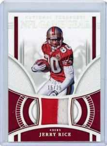 2023 Panini National Treasures Game Gear Patch Silver #NGG-JRE Jerry Rice #15/25 - Picture 1 of 2