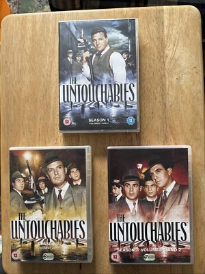 THE UNTOUCHABLES - ROBERT STACK  1960 TV CRIME SERIES : 23 DVDS  - 3 BOXED SETS - Image 1 of 2