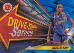 Mikayla Blakes 2024 Topps Chrome McDonald’s Drive-Thru Service Blue Ray Wave - Picture 1 of 1