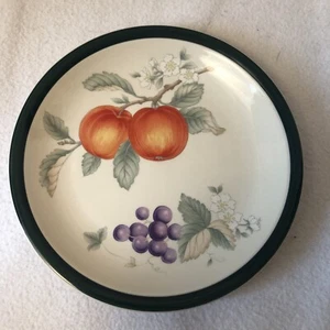 Lynns China Stoneware Fruit Medley Peach Grapes Salad Side Plate 7 1/2" - Picture 1 of 4