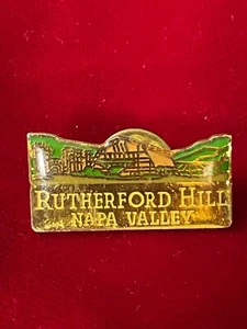 Rutherford Hill Town Winery Napa Valley California Epoxy Lapel Pin 1.2" - Picture 1 of 2