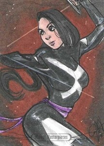 2016 Marvel Masterpieces Sketch - Jessica Hickman