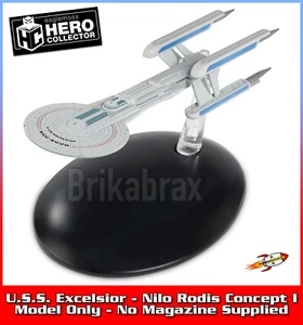 Eaglemoss Star Trek: USS Excelsior Nilo Rodis Concept I Modelo Solo - SIN CARGADOR - Imagen 1 de 8