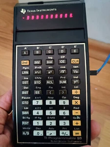 Texas Instruments TI-59 Calculator Works w Master Library Module - Photo 1/2