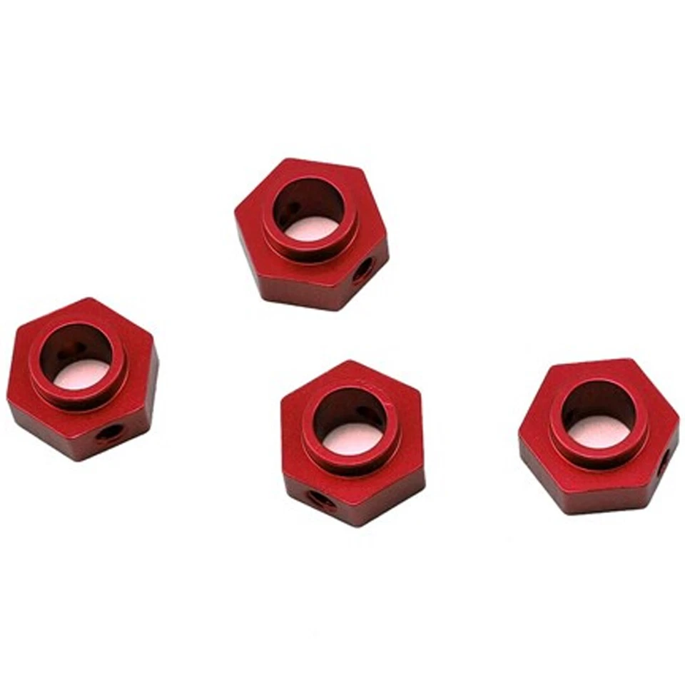NEW STRC CNC Machined Aluminum Wheel Hex Adapters Red (4) : Traxxas TRX-4 - Image 1 of 1