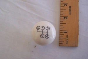 Mercedes 190 SL White Gear Shift Knob MINT 1956 VINTAGE ORIG OEM Shifter Benz - Picture 1 of 14