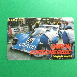 Omron Porsche 962C Gruppe C Auto 55 Telefonkarte Japan Teleca - Bild 1 von 5