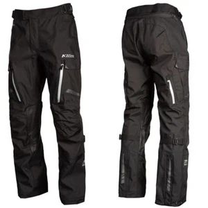KLIM CARLSBAD STEALTH SCHWARZ LAMINIERT GORETEX WASSERDICHT MOTORRAD HOSE KURZ - Bild 1 von 3