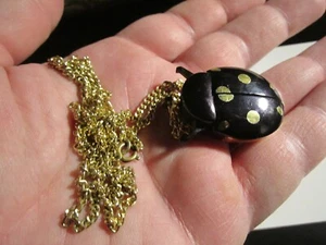 JUFREX? CICADA PENDANT BUG WATCH WIND UP NOT WORKING WITH CHAIN NECKLACE OFC-T2 - Picture 1 of 4