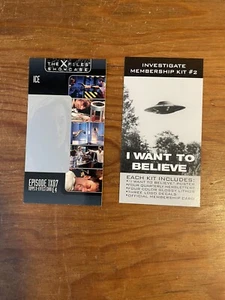 X-FILES SHOWCASE WIDEVISION 1997 TOPPS X-EFFECT INSERT E4, & FAN KIT #2 - Picture 1 of 2