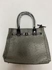 Hynes Victory Gray Faux Ostrich Purse New