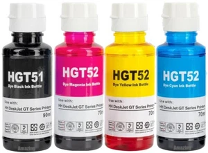 4 flaconi inchiostro da utilizzare con HP DeskJet GT5810 GT5820 GT5811 GT5821 GT5822 - Foto 1 di 1