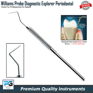 Williams Probe Dental Parodontal farbcodierte Taschentiefenmesssonden - Bild 1 von 5