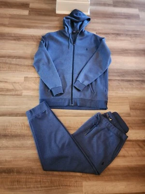 Ralph Lauren Polo Hombres Azul Jogging Traje Chaqueta XLT Pantalones 2XB Grande y Alto seminuevo Foto 1 de 4