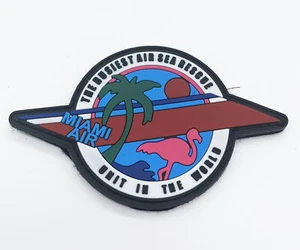 Coast Guard 'Miami Air', 4 in PVC Patch, Hook and Loop - Picture 1 of 4
