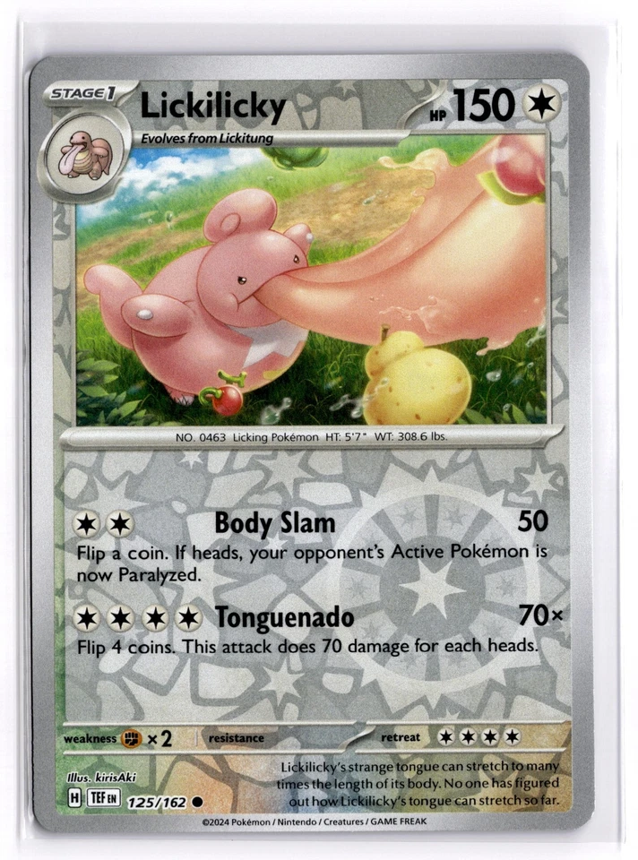 Pokemon TCG Lickilicky 125/162 Sv05: Temporal Forces Reverse Holo - Image 1 of 1