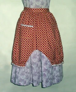 VINTAGE BAUMWOLLE "PANTALOON" STIL SCHÜRZE - Bild 1 von 2