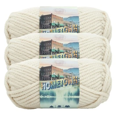 (3 Pack) Lion Brand Yarn 135-098P Hometown Bulky Yarn, Houston Cream - Image 1 of 4