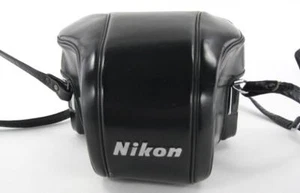 Vintage Nikon CTT Black Leather Case for Nikon F Body Camera Exc Cnd - Picture 1 of 9