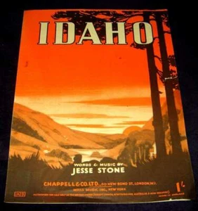 IDAHO 1942 SONNENUNTERGANG ÜBER BERG & TAL KUNST & MUSIK NOTEN von JESSE STONE - Bild 1 von 1
