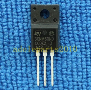 10 pezzi STF30NM60ND F30NM60ND 30NM60ND 600V 25A FDmesh II MOSFET ST nuovo TO-220F #W - Foto 1 di 4