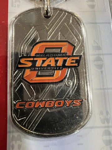 Oklahoma State Cowboys Ncaa team logo metal dogtag necklace Cover