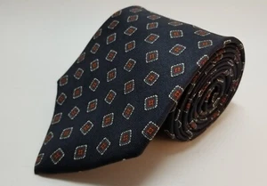 Johnny Carson italienische Seidenkrawatte mit Mikromuster für Herren hergestellt in den USA heute Abend Show Gastgeber  - Bild 1 von 4