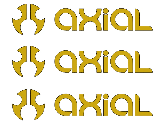 AXIAL  DIE-CUT   Decal   Sticker  ( 3 PCS )    Offroad   RC   NEW - Image 1 of 1