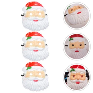 3 Pcs Christmas Costume Masks Santa Claus Christmas Party Masks - Zdjęcie 1 z 12