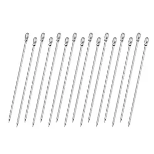 Cocktail Picks - 16 Pack Reusable Metal Cocktail Skewers Food Toothpicks Fits... - Picture 1 of 5