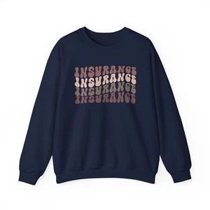 Sudadera de agente de seguros regalos cuello redondo camisa cuello redondo largo para hombre - Imagen 1 de 8