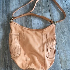 Tommy Hilfiger Tasche Damen Braun Orange Shopper Echtleder Neuwertig - Bild 1 von 16