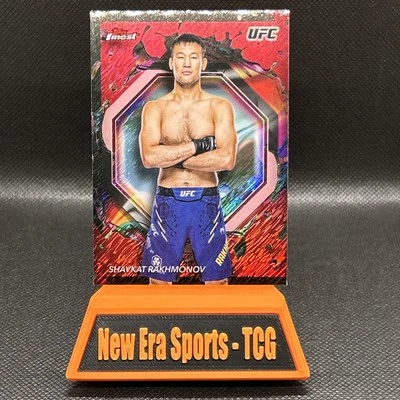 2024 Topps Finest UFC Shavkat Rakhmonov Red Shimmer Rare #230 - Image 1 of 2