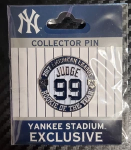 Aaron Judge New York Yankees 2017 Rookie Of The Year Pin Stadium Exclusive Rare - Picture 1 of 3