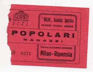 MAILAND vs RIPENSIA - Ticket - AS Milan vs RIPENSIA - Jahr 1938 - Bild 1 von 2