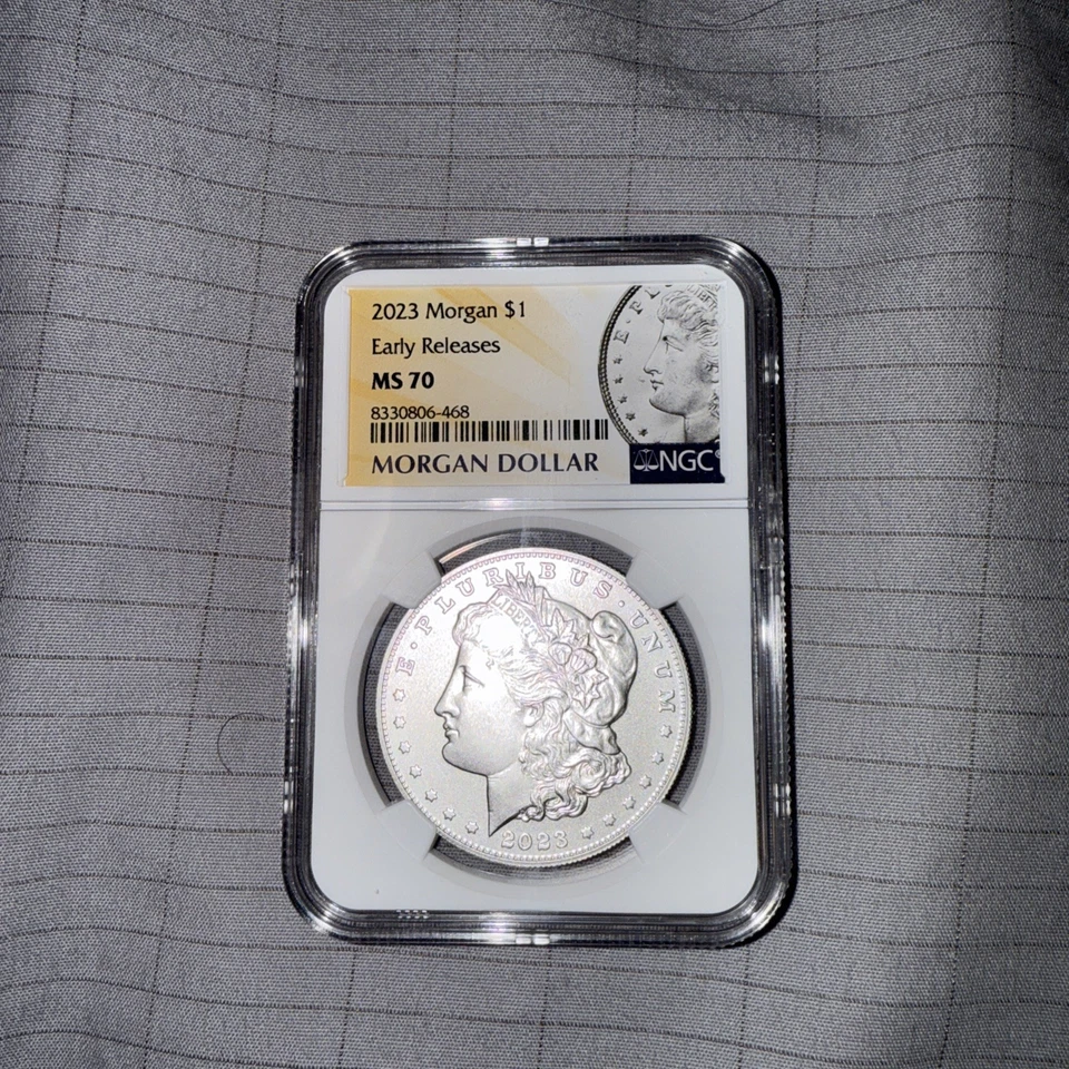 2023-P Morgan Silver Dollar Coin NGC MS70 ER Gorgeous Coin! Perfect Condition - Image 1 of 4