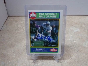 BOB LILLY SIGNIERT 1990 SWELL HOF FOOTBALL KARTE COWBOYS - Bild 1 von 1