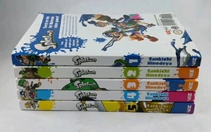 Splatoon Manga Books Volume 1-5 Sankichi Hinodeya 2018 Nintendo Viz Media Rare - Picture 1 of 8