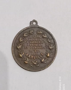 Medaille Musique Janville 1878 - Picture 1 of 2